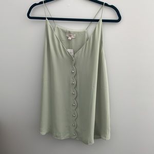 NWT LOFT OUTLET - Sage Green Blouse- Size Large